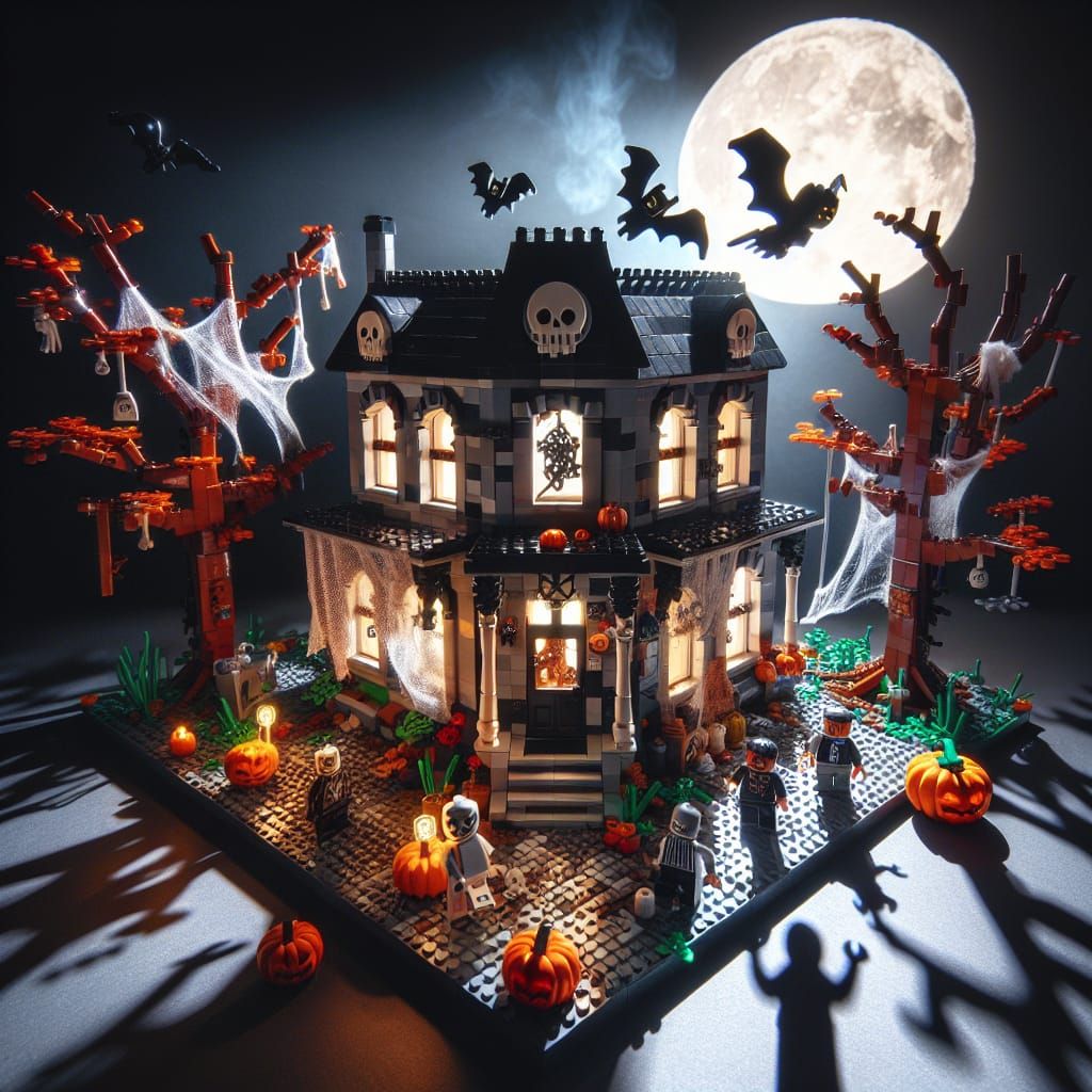 Haunted Lego House 🍁🎃
  by @EHACKMANN 