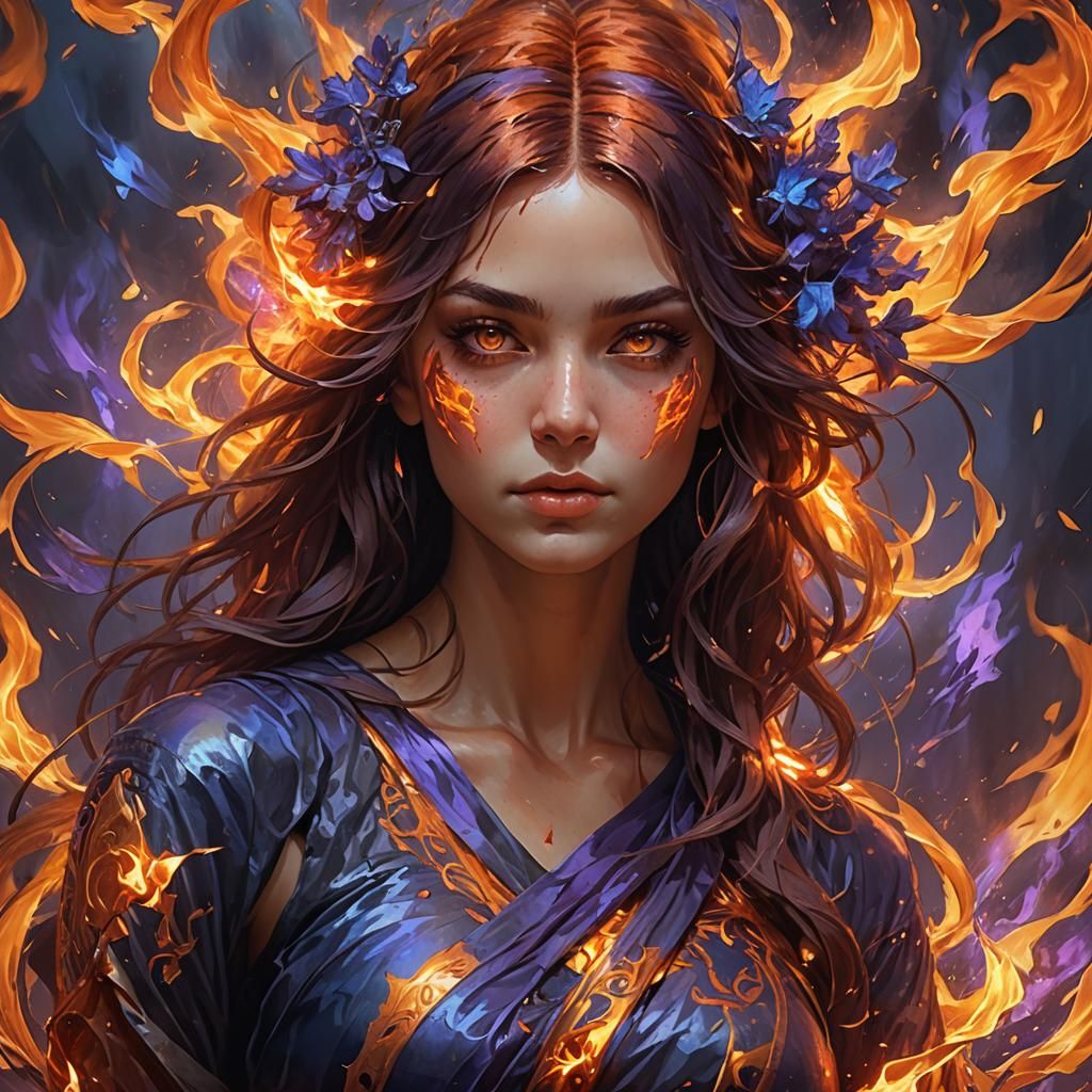 Beautiful Flame - AI Generated Artwork - NightCafe Creator