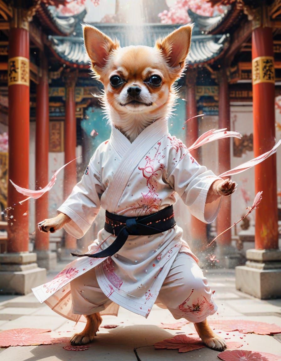 Chiwawa karate  by @Roswarcus