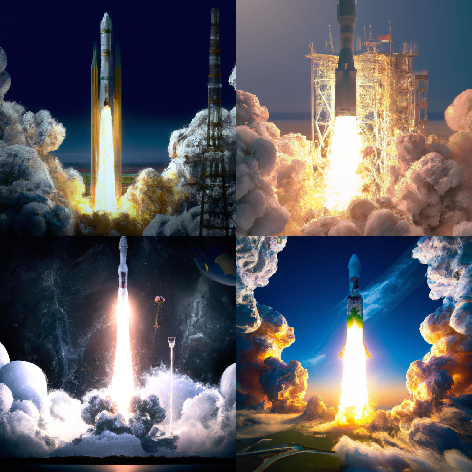 rockets - AI Generated Artwork - NightCafe Creator