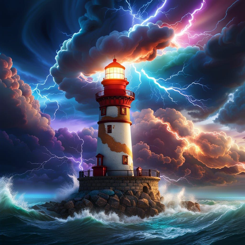Guiding Light Among the Storm  by @Elaine AJ