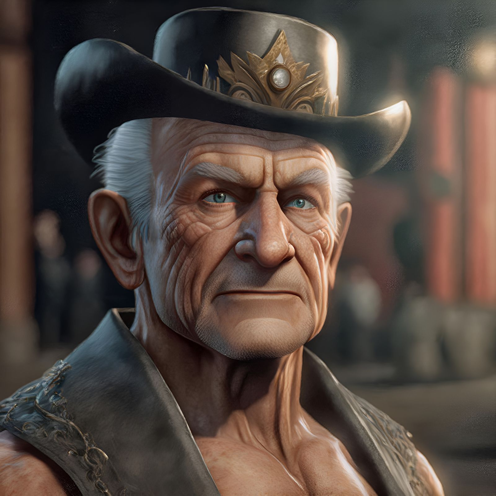 Midjourney v4: Bob Barker Dundee