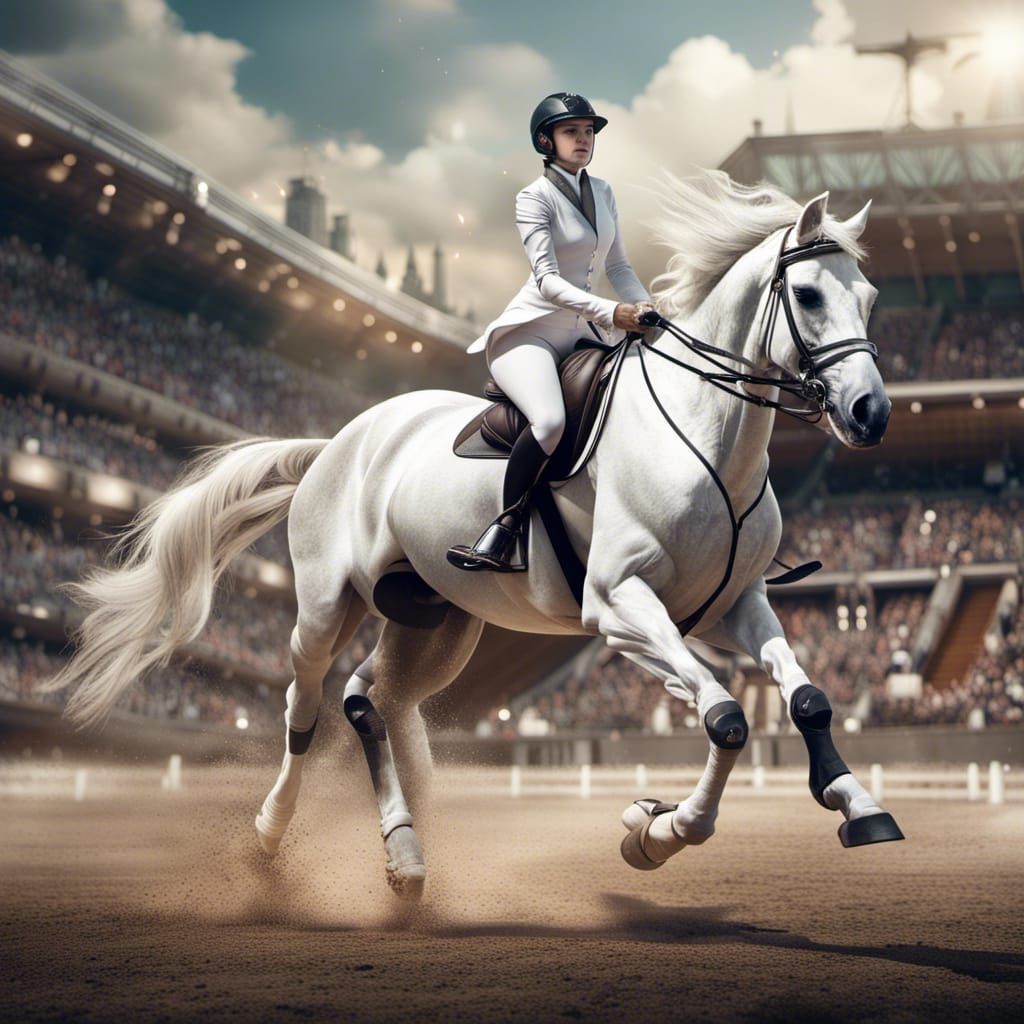 Professional Equestrian AI Generated Artwork NightCafe Creator
