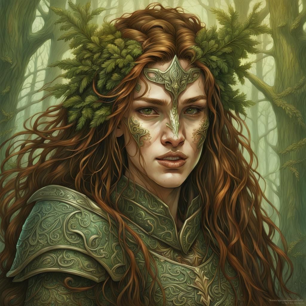 Protector of the Forest, female - AI Generated Artwork - NightCafe Creator