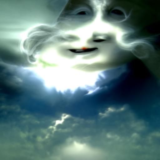 Mystical Teacher Illuminated by Heavenly Light