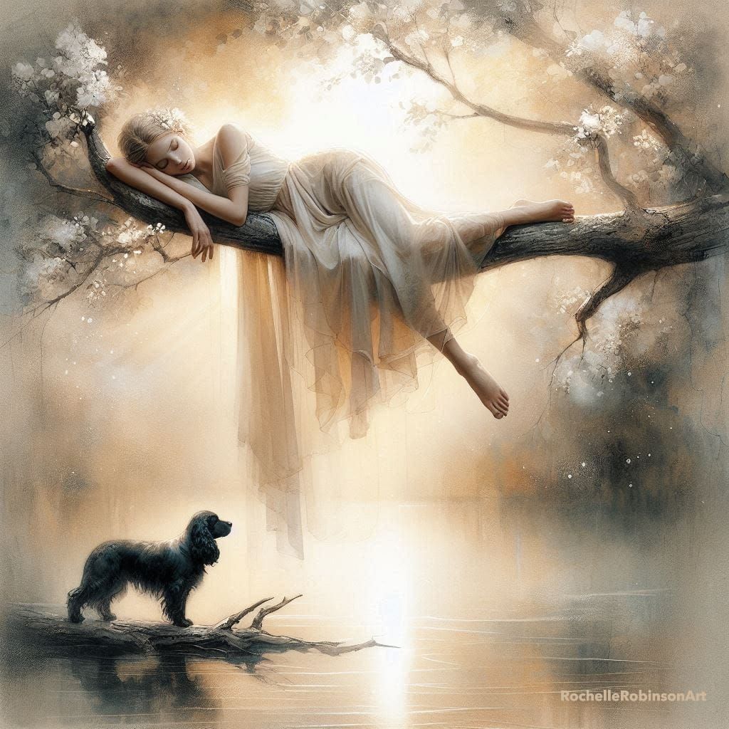 Woman And Her Dog Mel