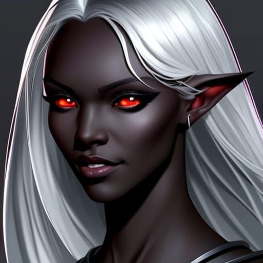 Drow Woman - AI Generated Artwork - NightCafe Creator