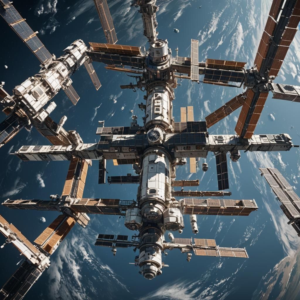 The international space station   by @Tiffa_Knee