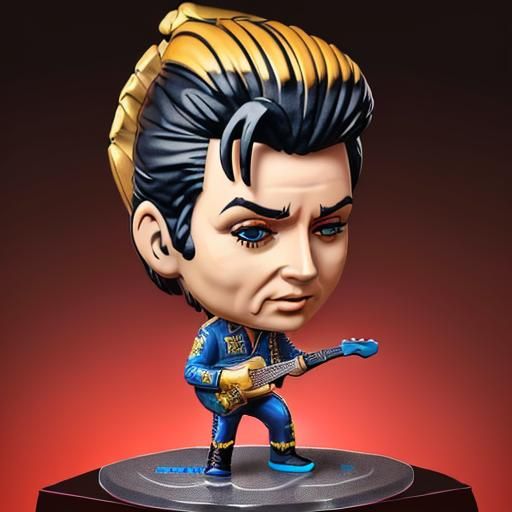 Rock Star Bobblehead - AI Generated Artwork - NightCafe Creator