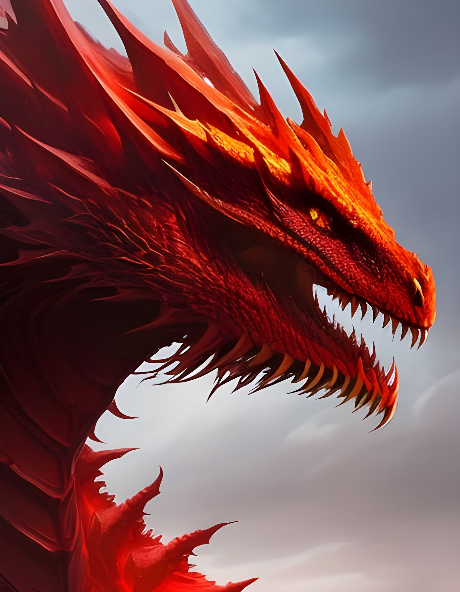 Red Dragon - AI Generated Artwork - NightCafe Creator