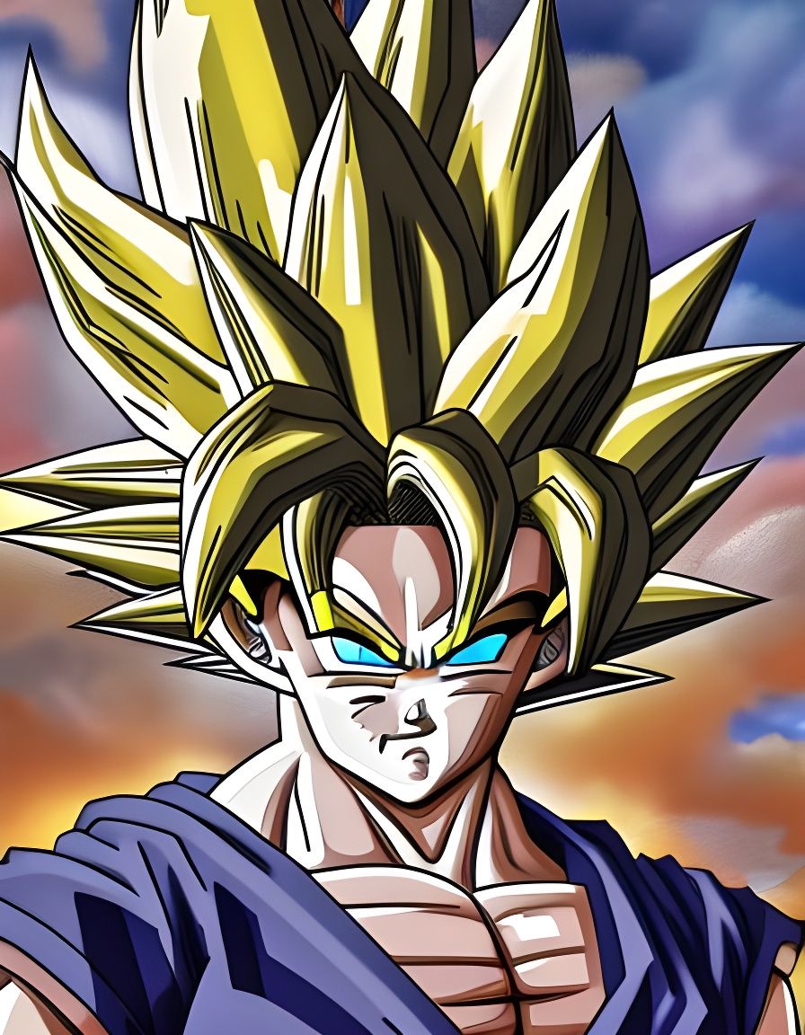 Goku ssj2 - AI Generated Artwork - NightCafe Creator