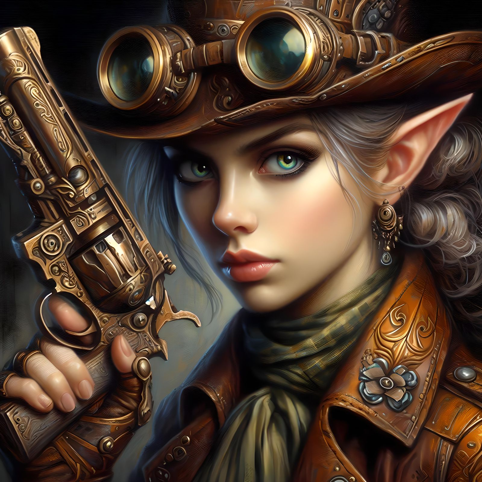 Steampunk Elf Pistoleer
