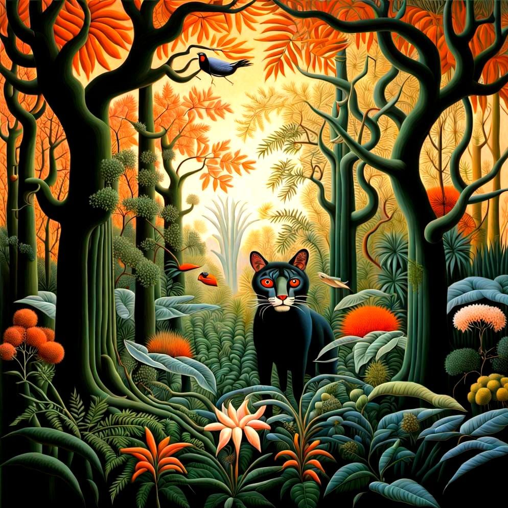 Fantastic Flora and Fauna in Surrealist Style