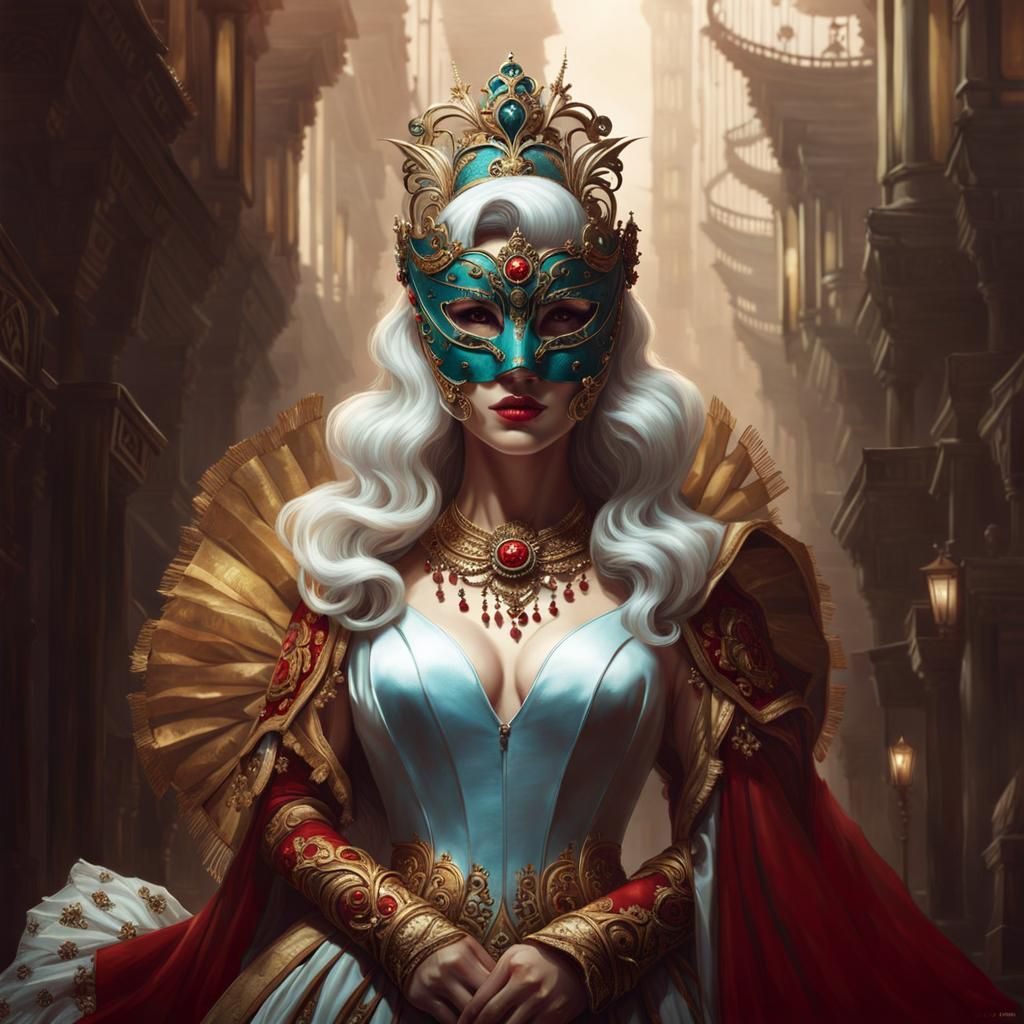 Mask Of The Blue Mysterious Woman Returns