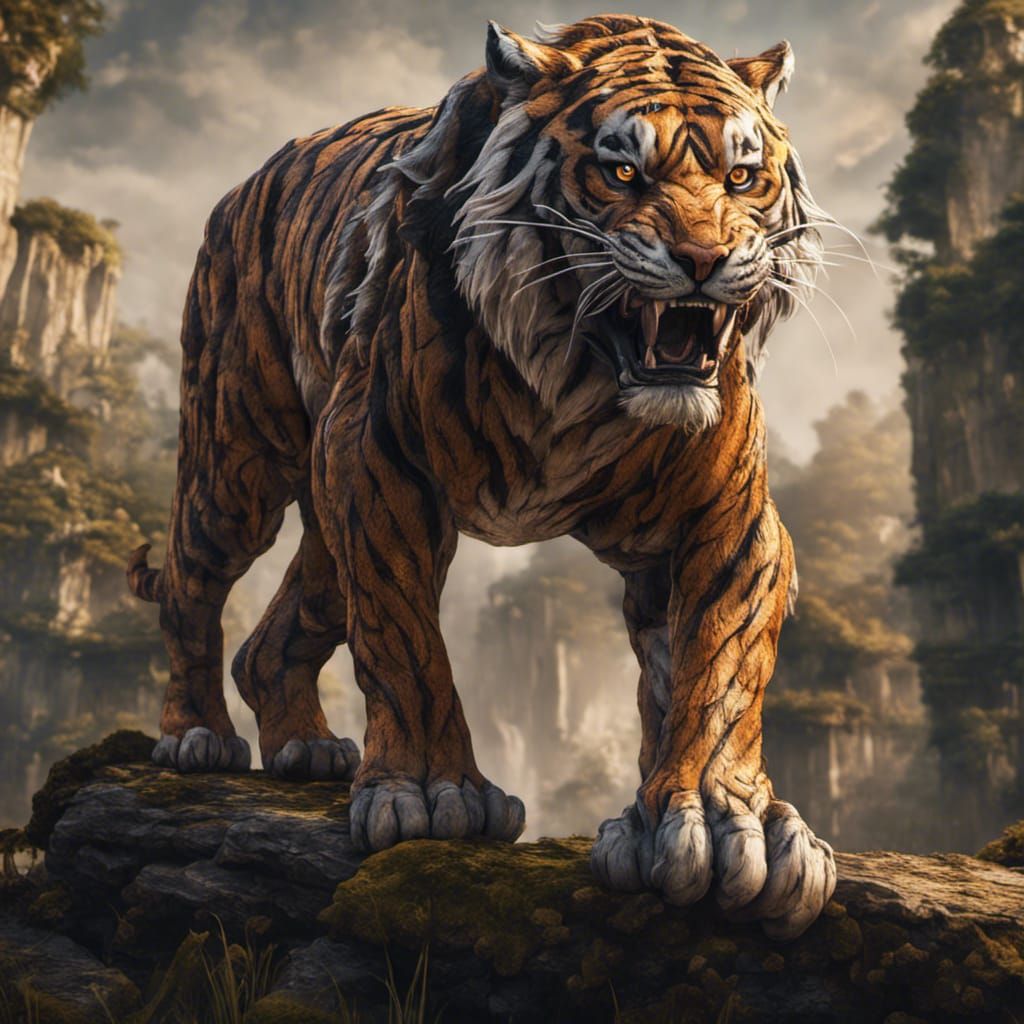 Tiger  by @Flintlily