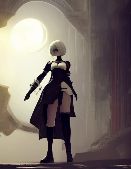 2B - AI Generated Artwork - NightCafe Creator