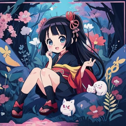 Anime Key Visual Art in Japanese Manga Style