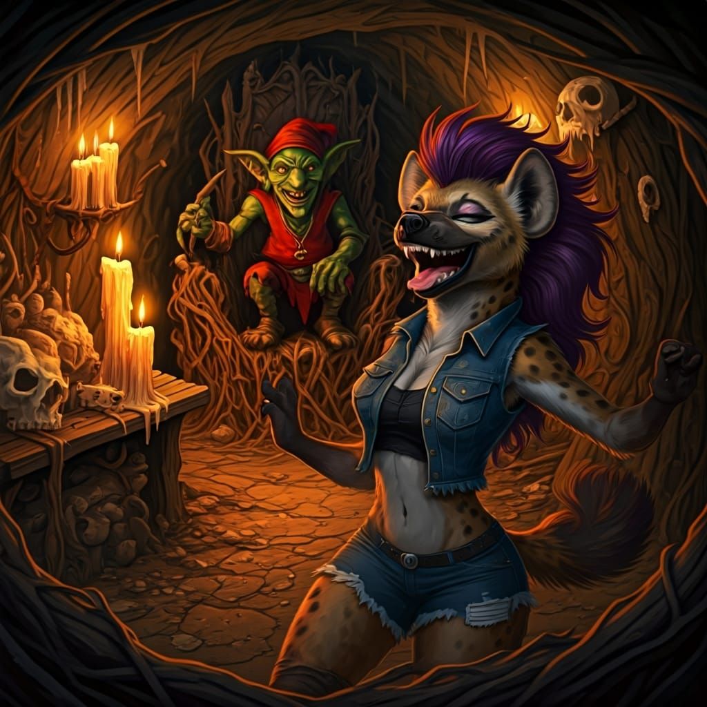 She Dares Laugh at the Goblin