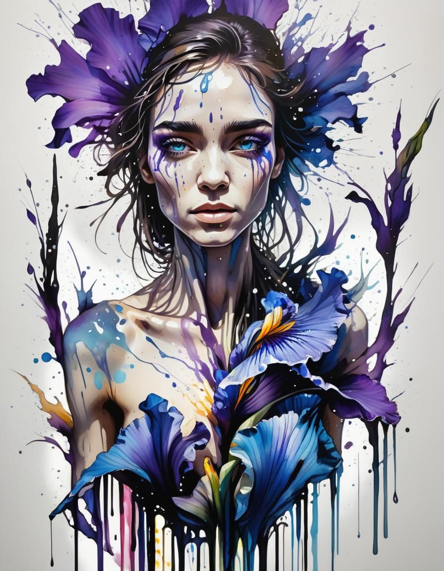 Flower fantasy art!🌹🌺🏵️🌸🪻🥀🌻💮🌷  by @Hugo Raul