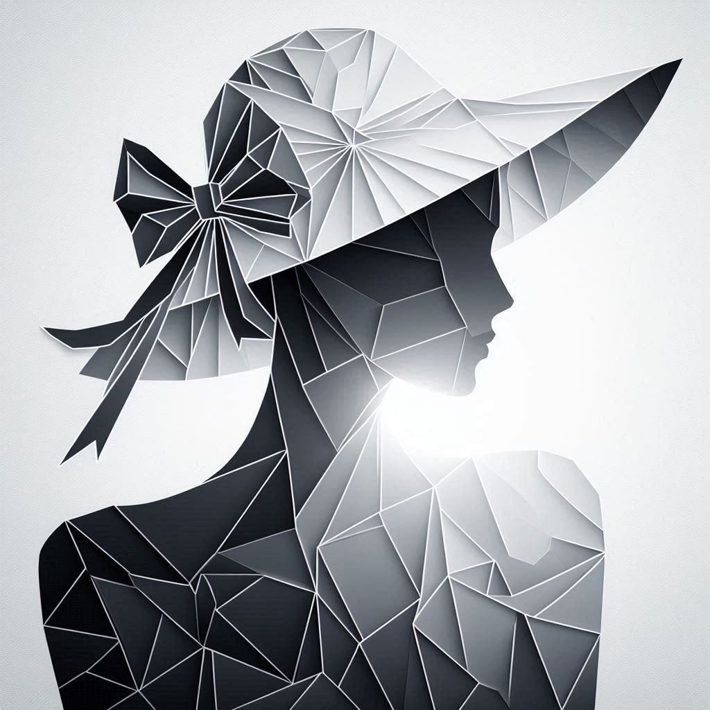 Woman in a hat /sketch/