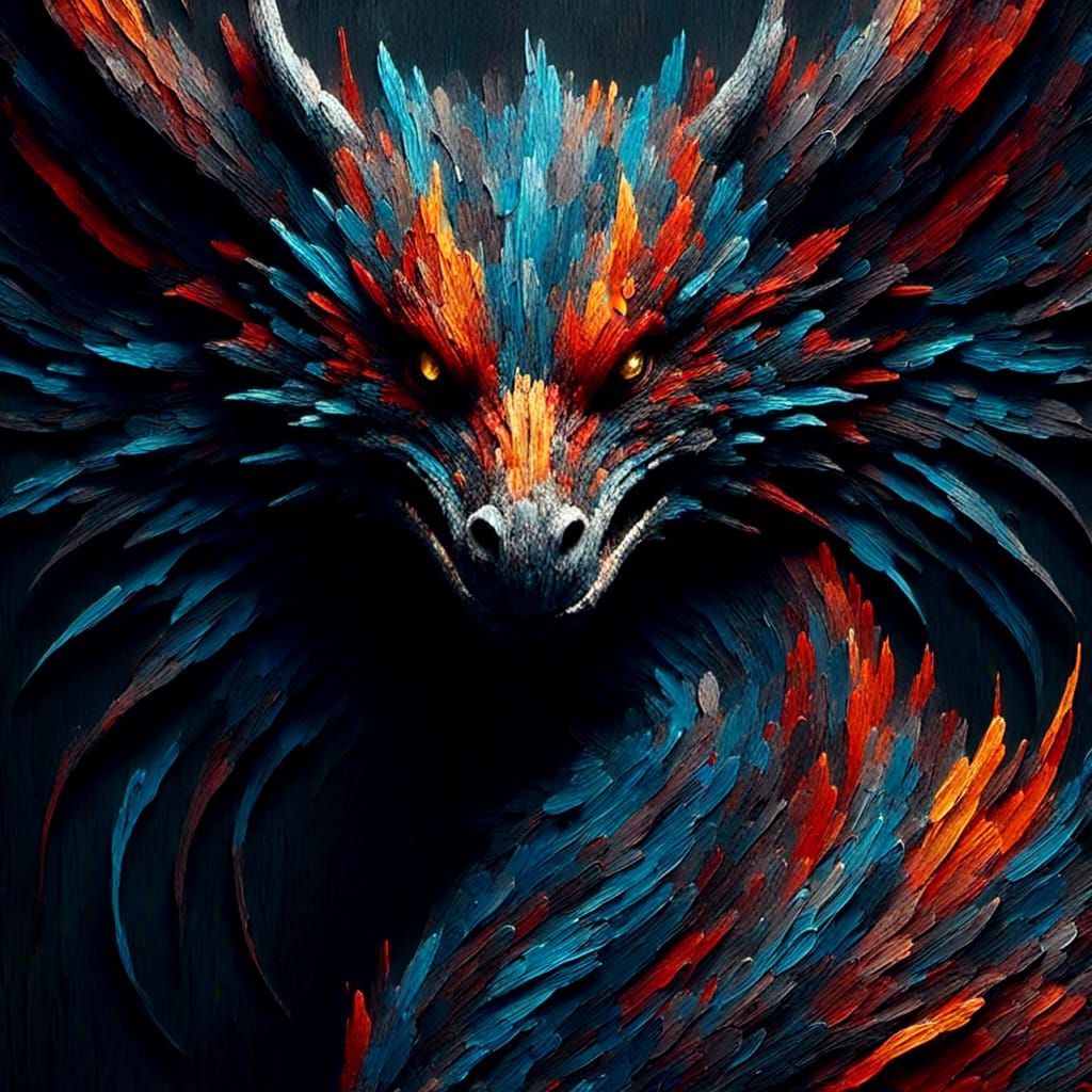 <lora:Chiaroscuro:1.0>Beautiful and colorful close up portrait of a dragon
