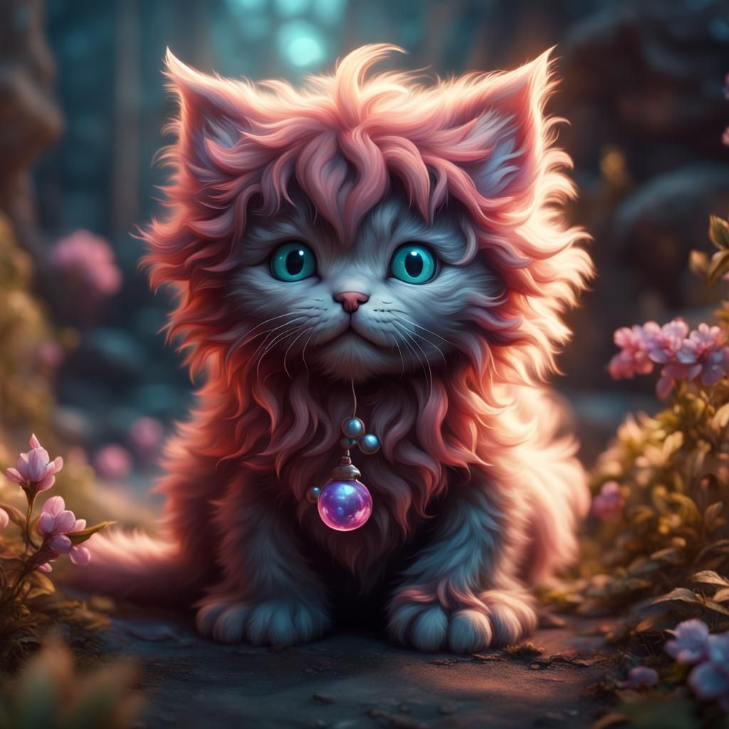 Fantasy kitten - AI Generated Artwork - NightCafe Creator