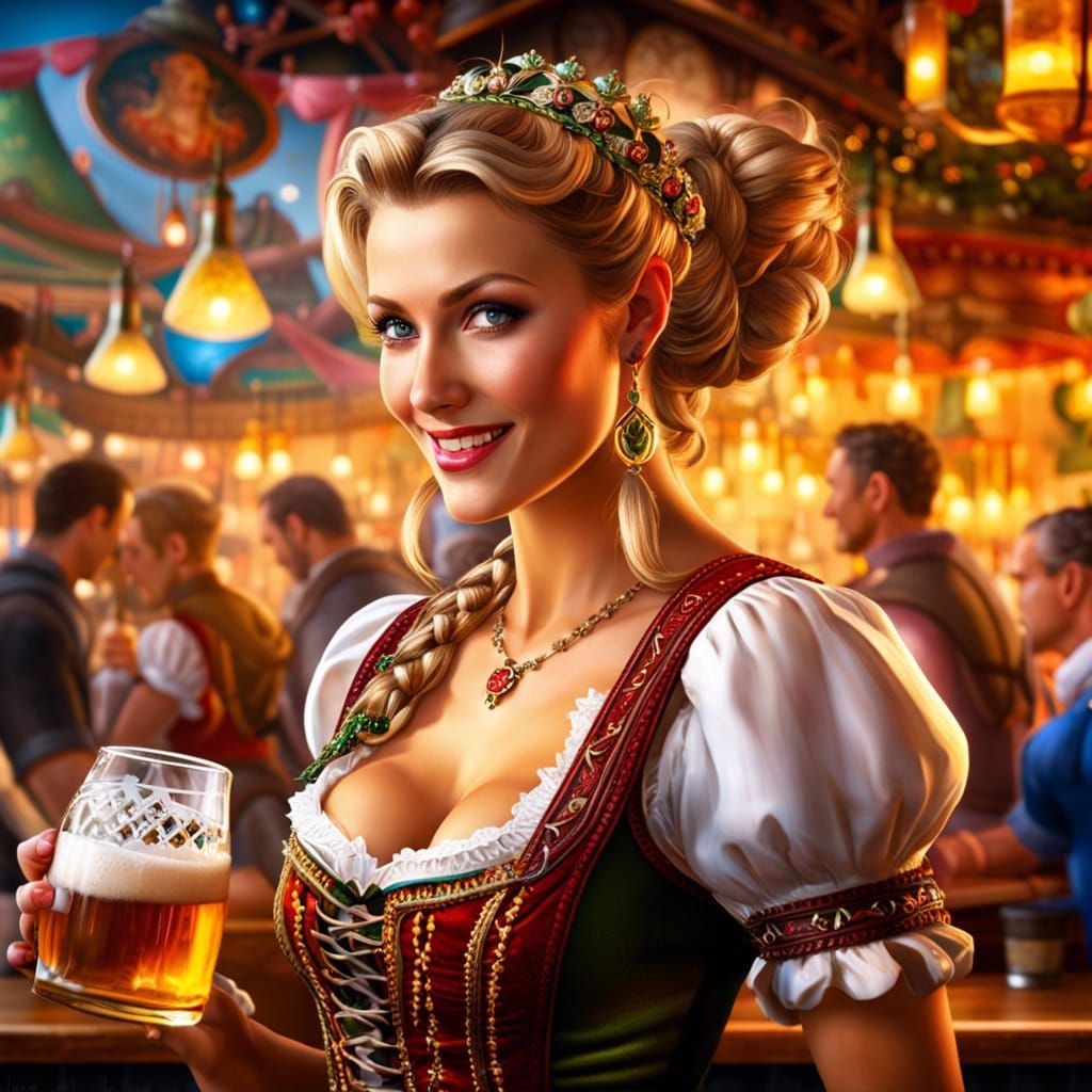 Tankard Maiden   by @Renbach