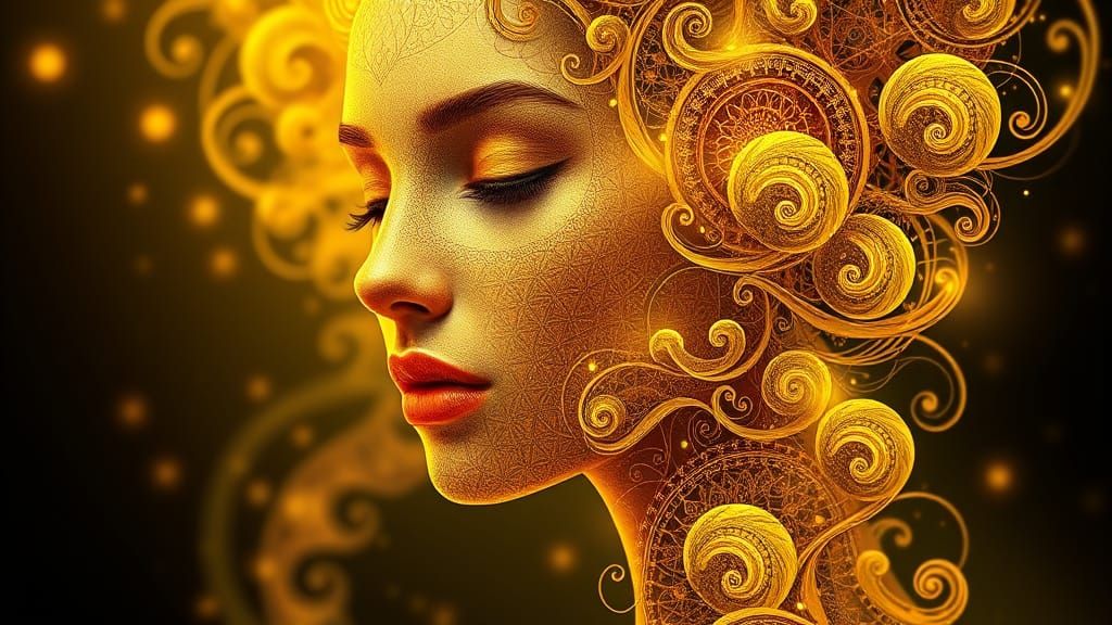 Klimt style abstract