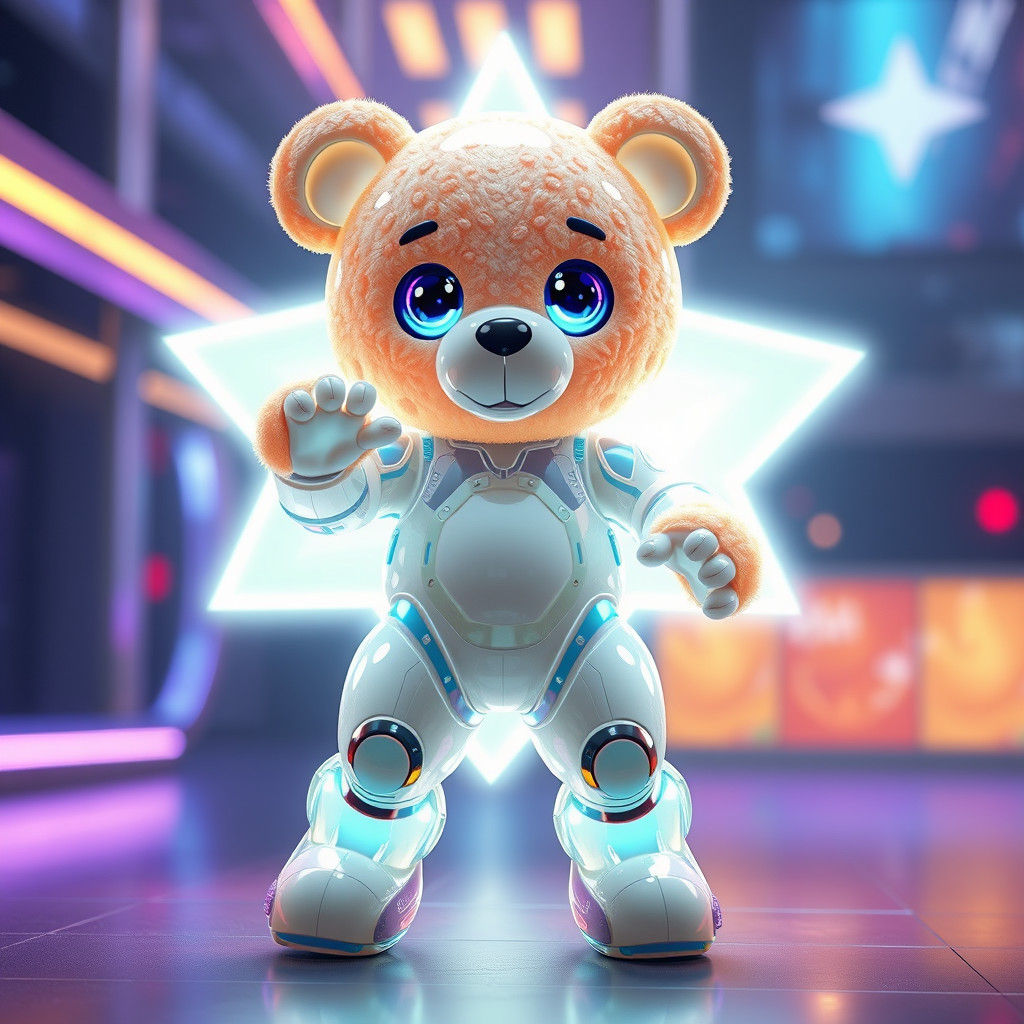 Robot teddybear  by @Easter Bunny