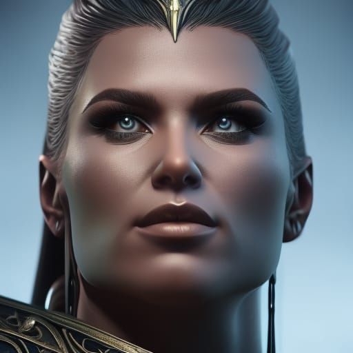 The Atlantian Warrior, Athena - AI Generated Artwork - NightCafe Creator