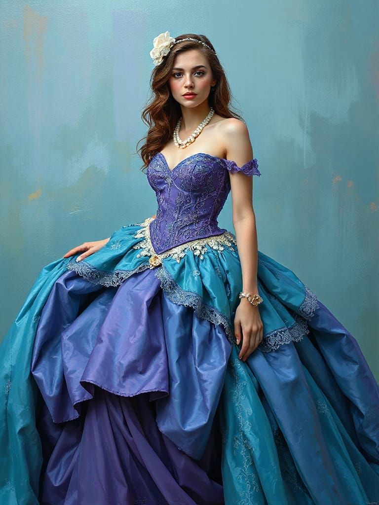 The stunning allure of turquoise and purple, Alice Liddell 1