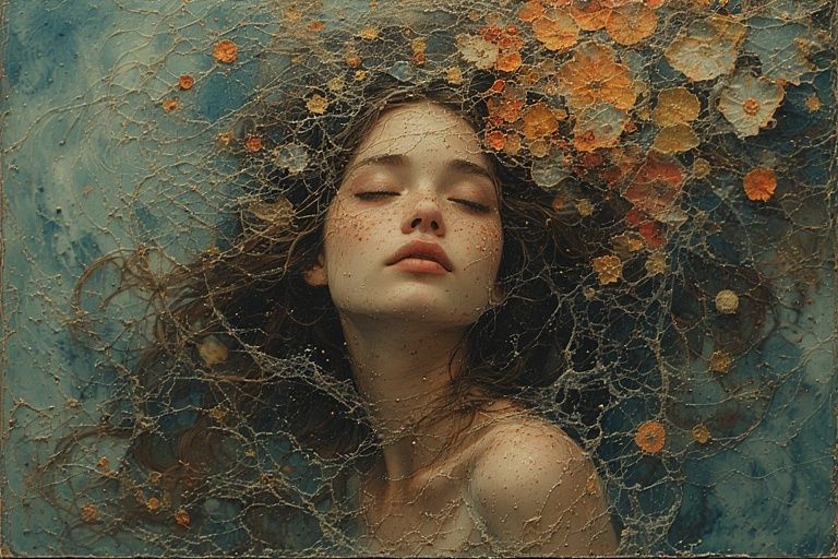 The girl who "goes with the flow" She's drowning.