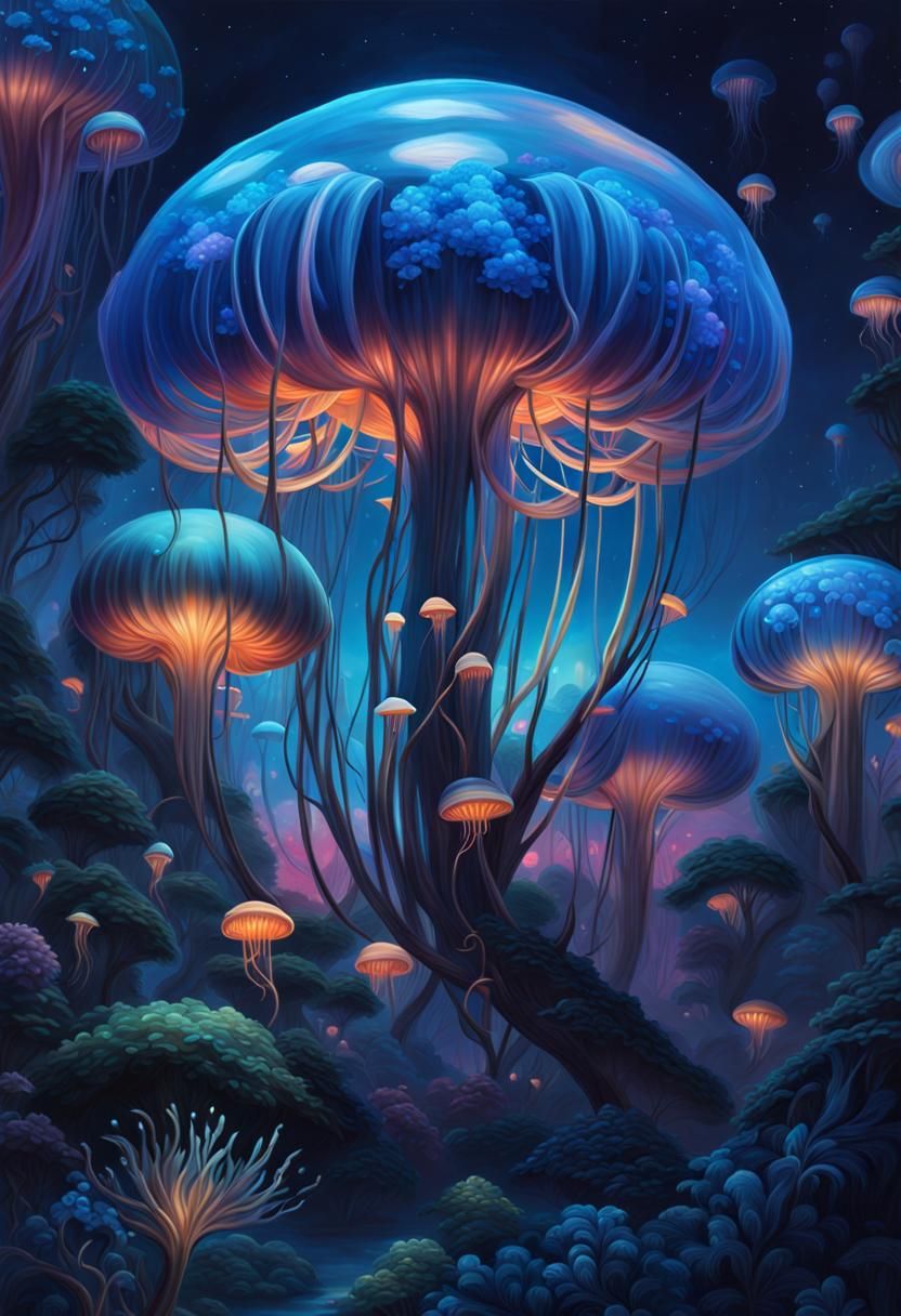 Jellyfish Forest 🪼   by @FiyaSwitch