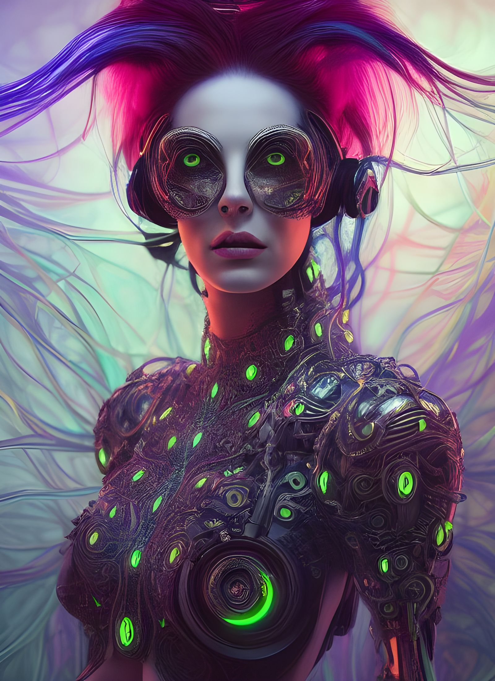 Cyborg of Seduction - AI Generated Artwork - NightCafe Creator