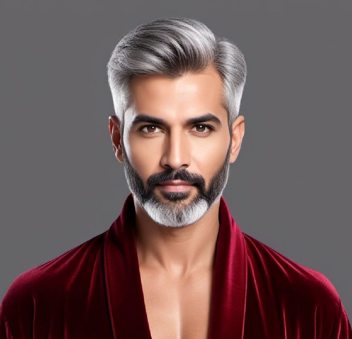 A  cute silver daddy