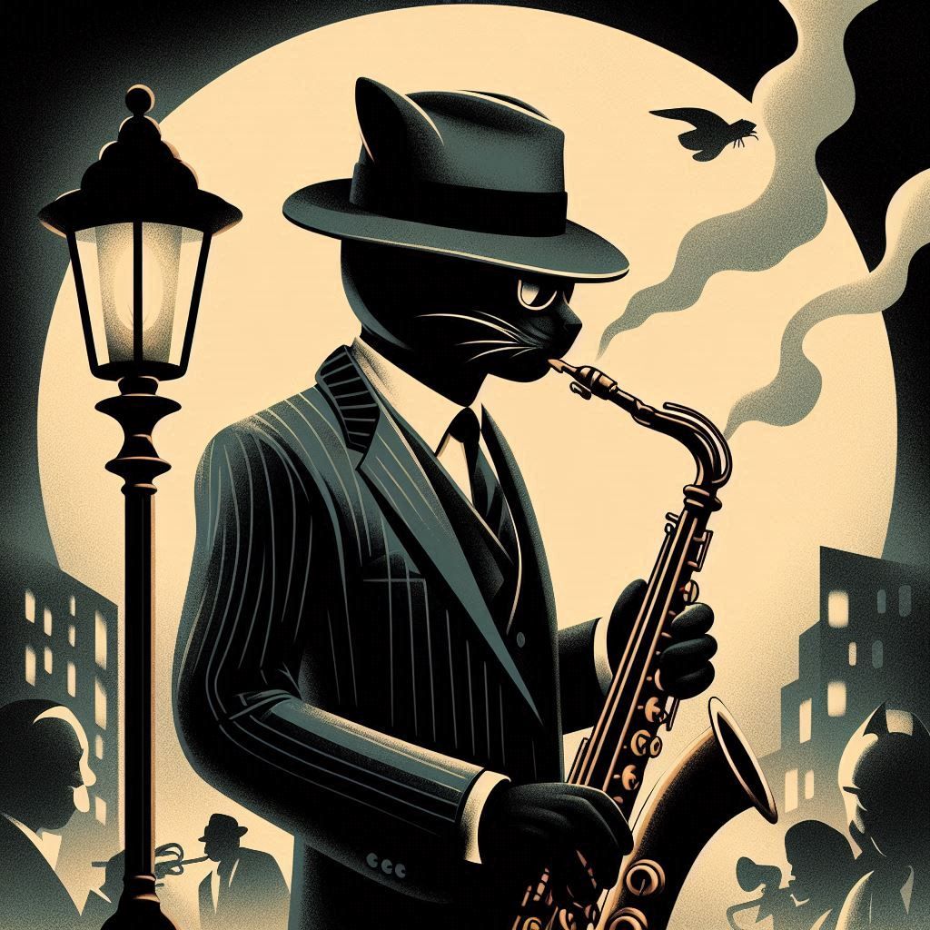 Jazz Cat in a Zoot Suit