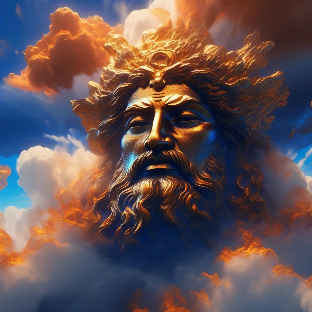 face of god from the clouds