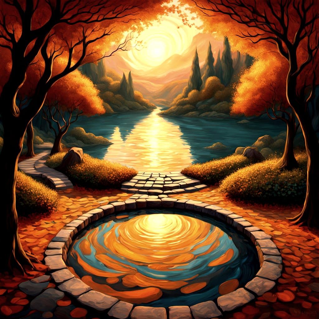 Surreal Dreamscape: A Tranquil Journey into the Ethereal