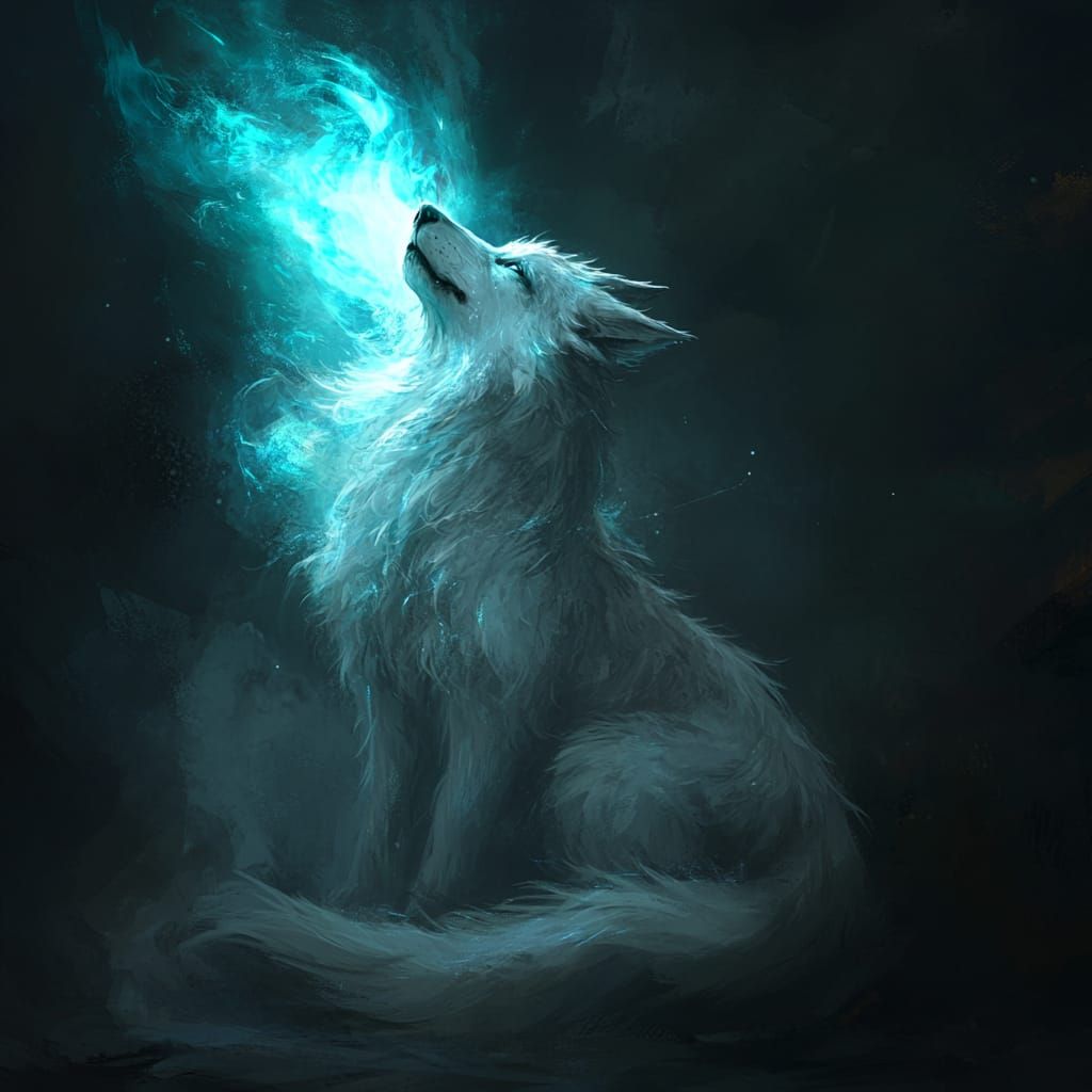 Wild White Wolf