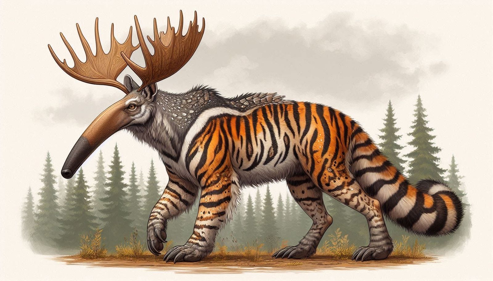 Anteater/Tiger/Moose hybrid