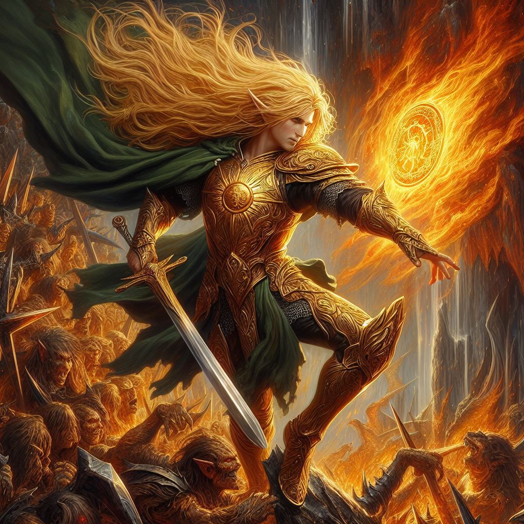 Glorfindel in the battle for Gondolin (Big Glorfindel's series 10) - AI ...