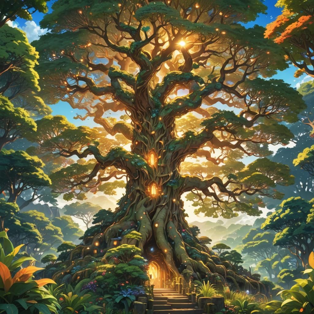 Anime Tree of Knowledge Enchants Garden of Eden