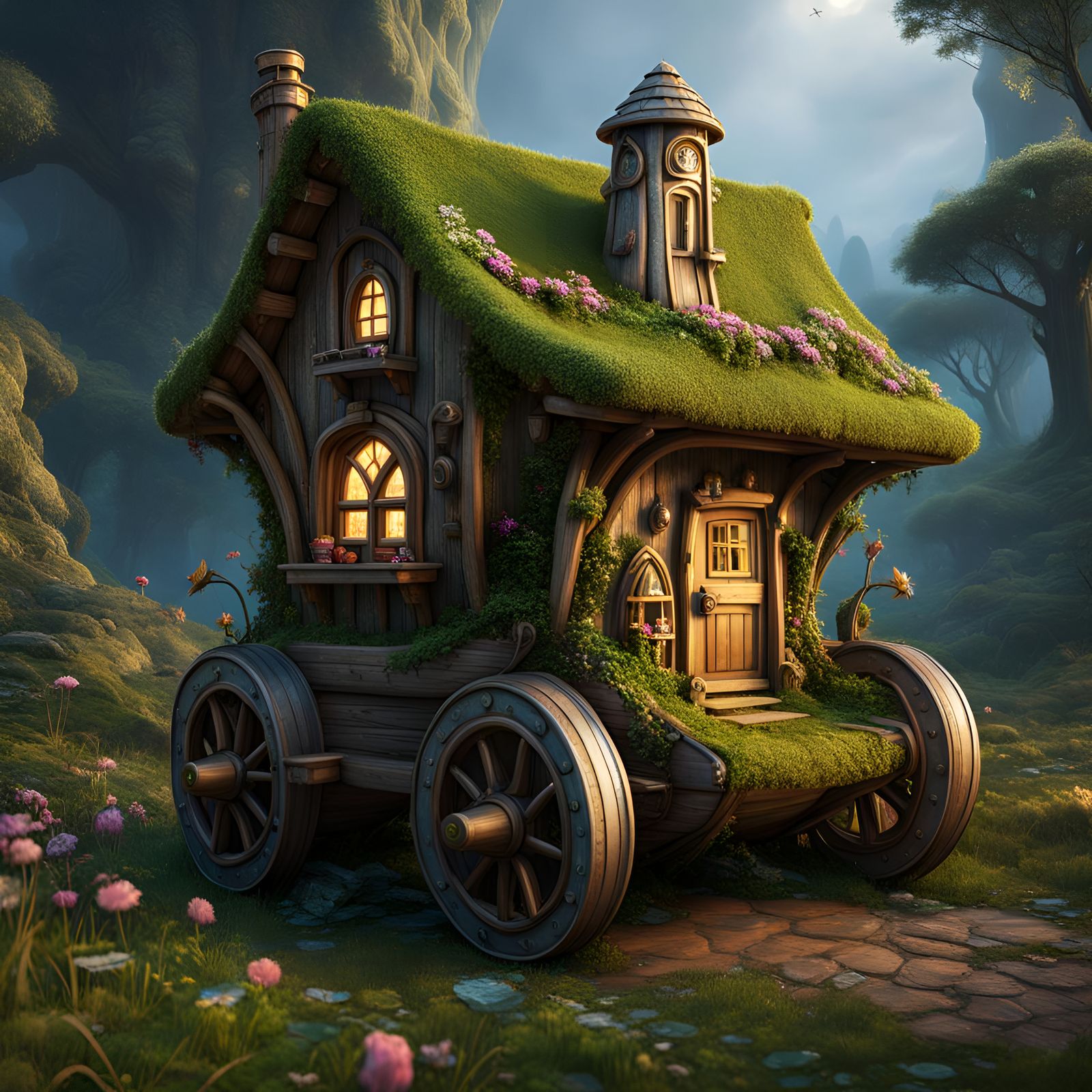 Cabin on wheels  by @RealLirix