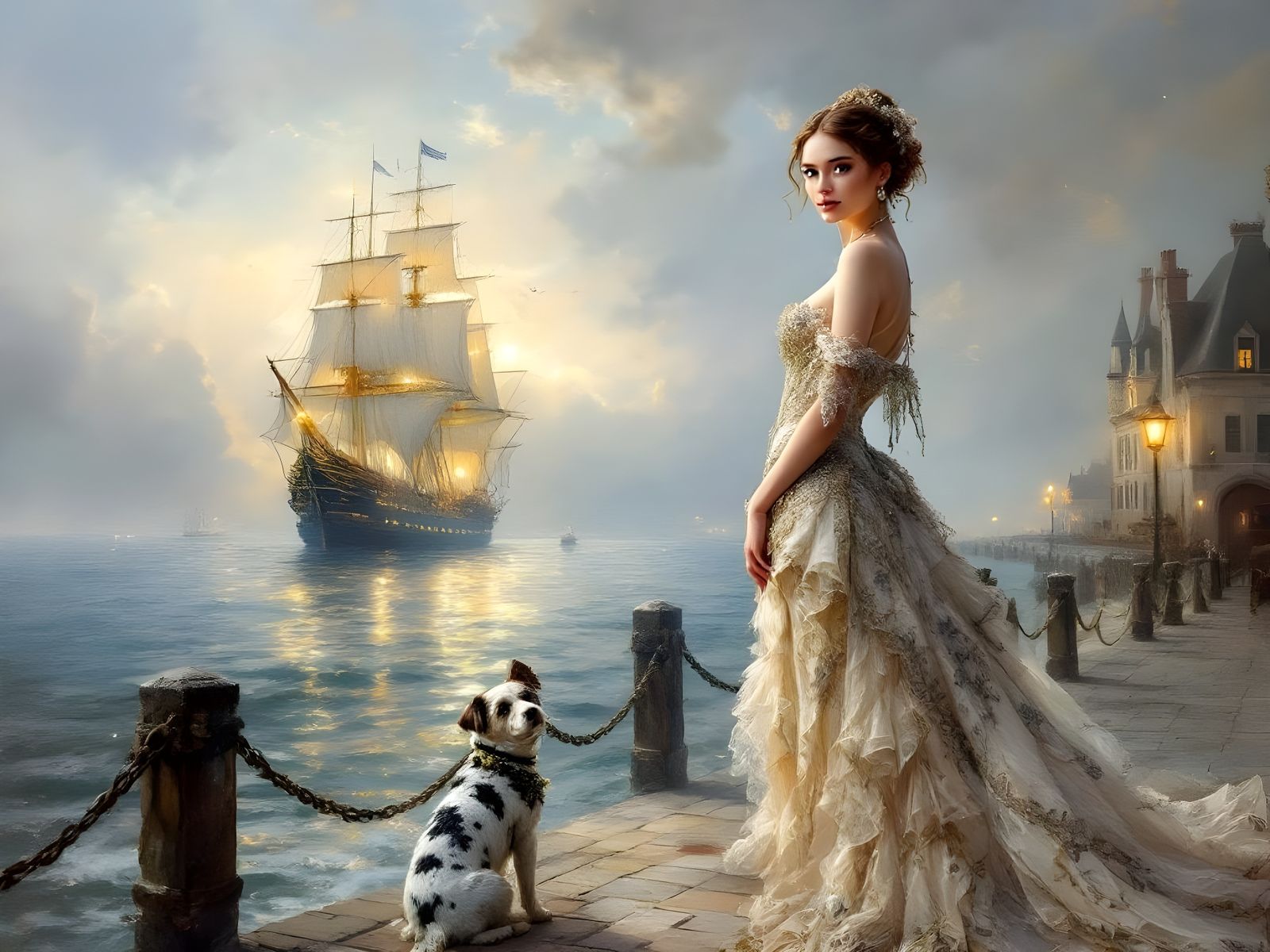 "Fair winds and following seas!" to an East Indiaman  by @Gary Murakami