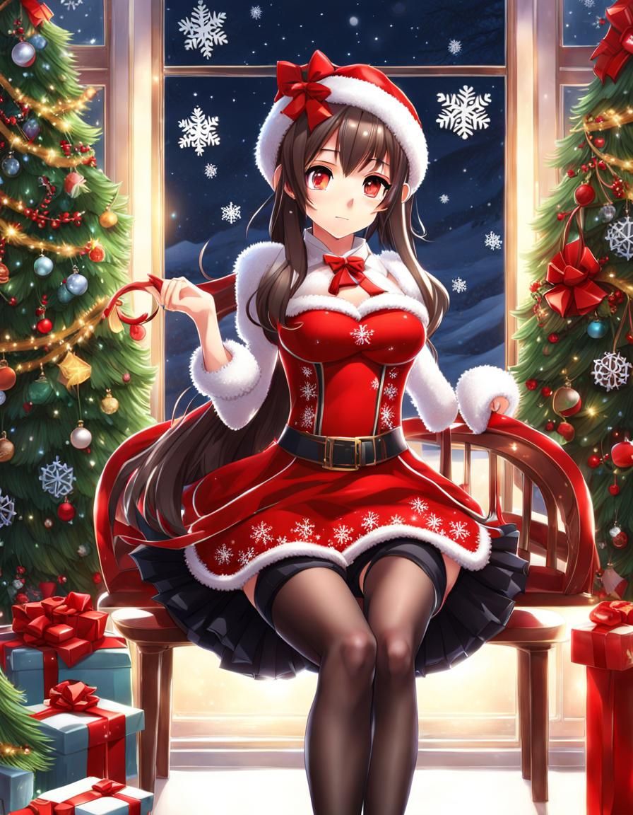 anime christmas - AI Generated Artwork - NightCafe Creator