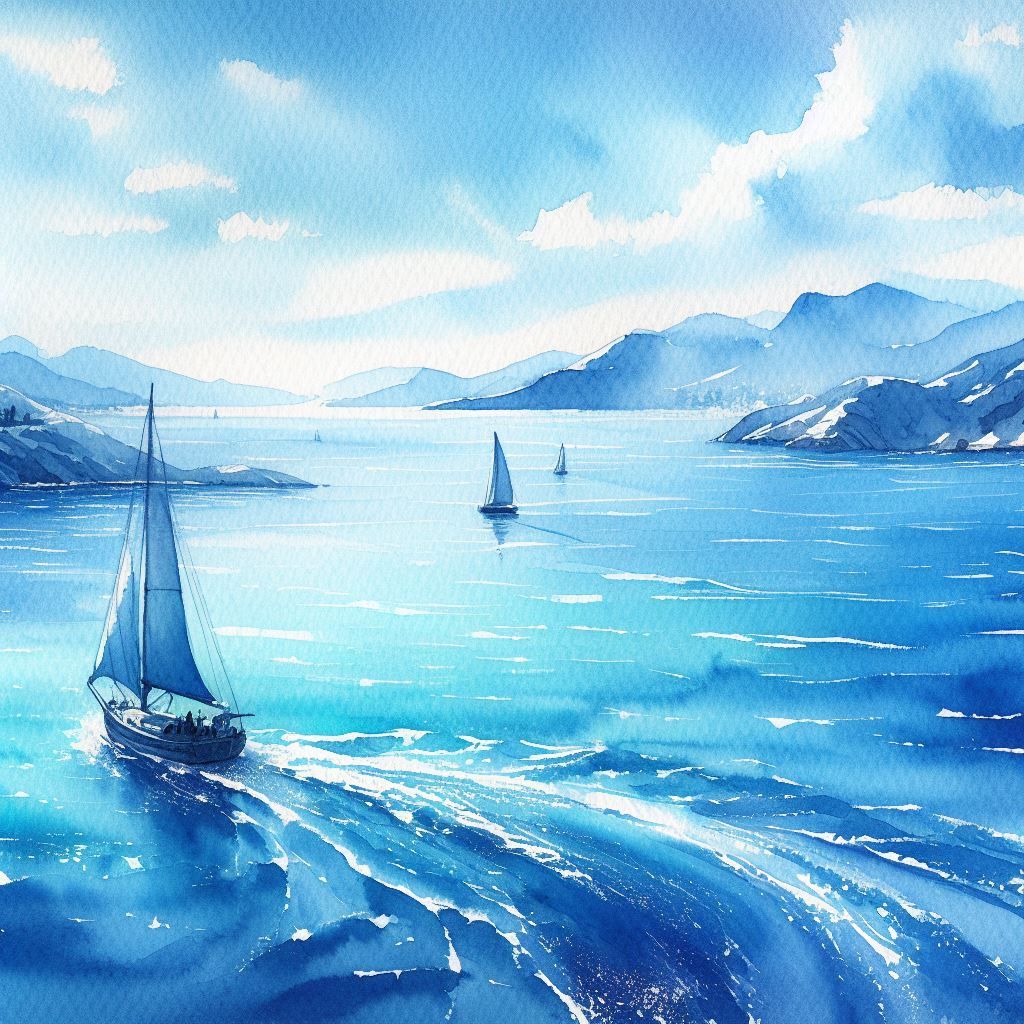 Sailing into the blue