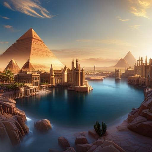 Ancient Egyptian Oasis  by @TANSTAAFL 