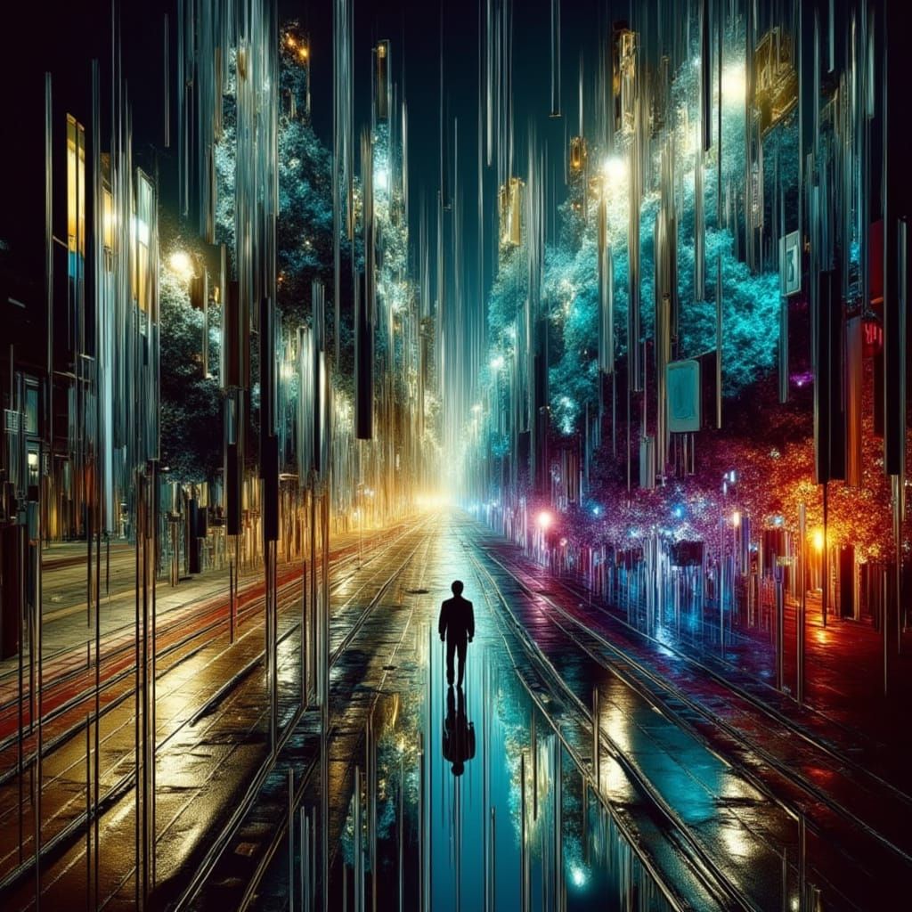 striding forward undeterred by illusions  by @Fella Spears