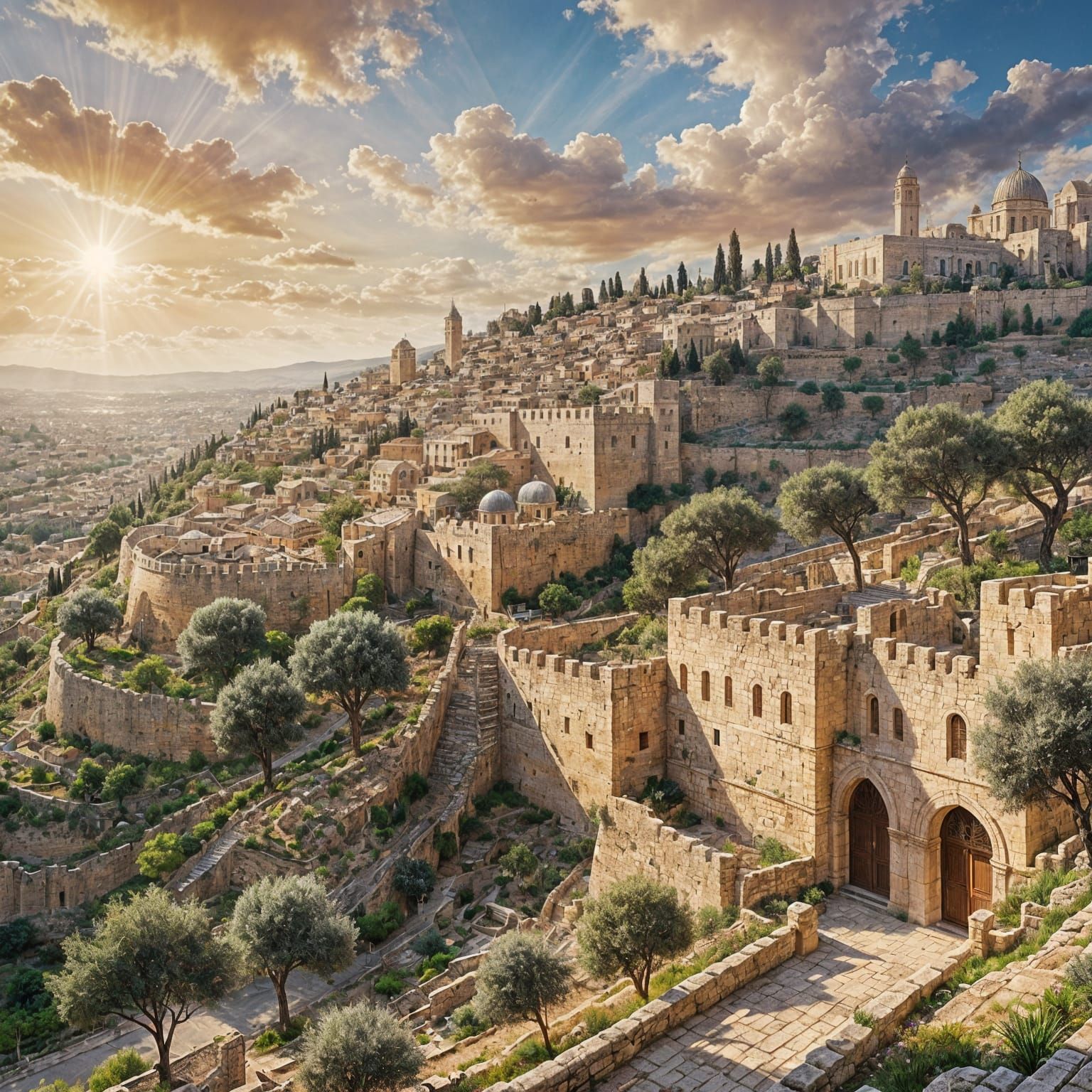 Jerusalem: Magical Watercolor of the Ancient City
