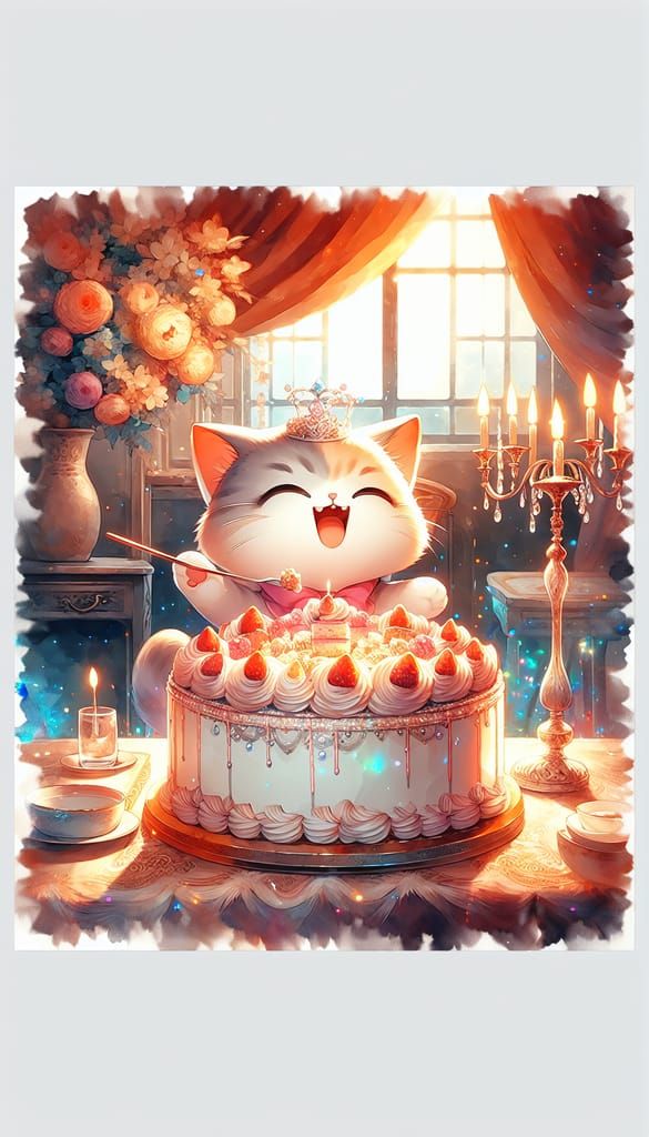 Happy birthday cat 13
